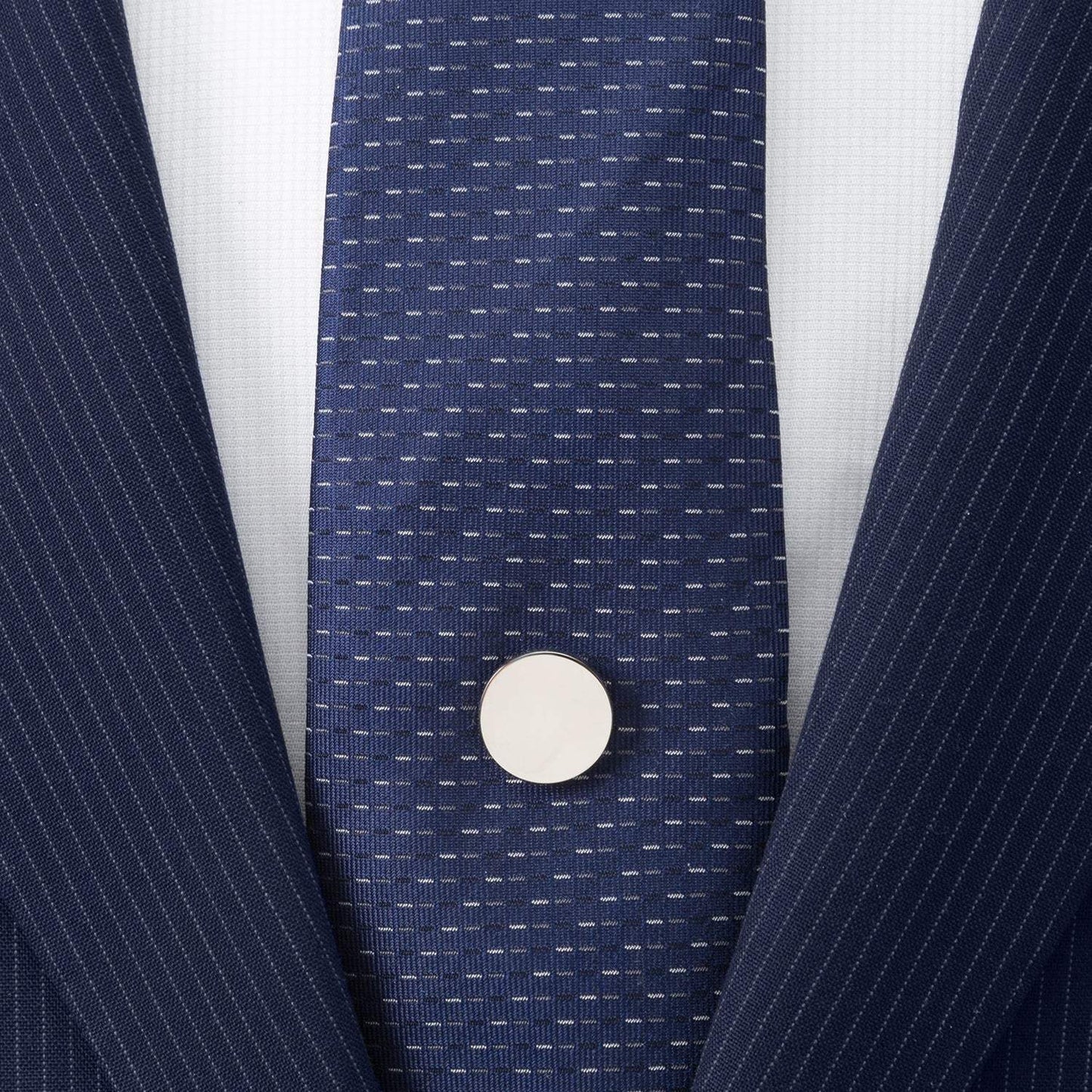 Stainless Steel Engravable Round Infinity Tie Tac - Cufflinks.com - Flyclothing LLC