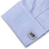 Silver and Sodalite JFK Presidential Cufflinks - Cufflinks.com - Flyclothing LLC