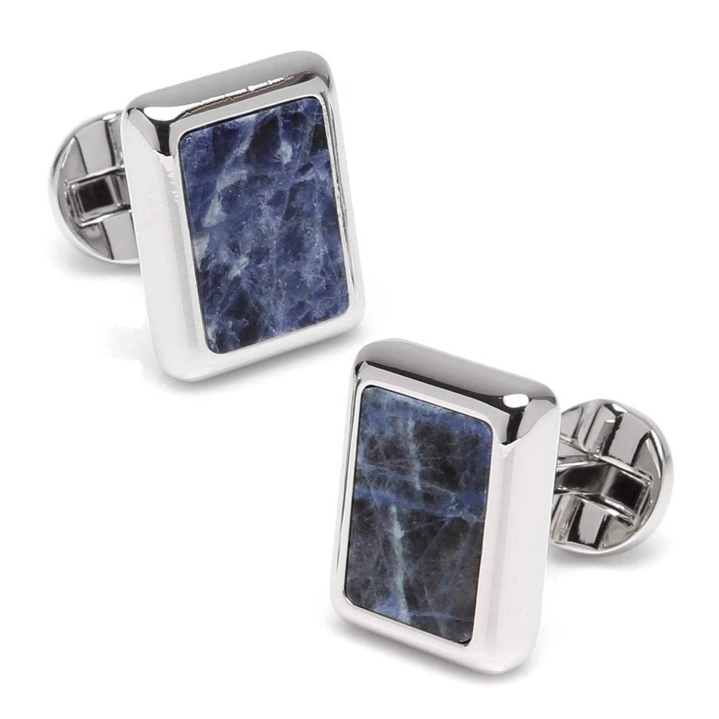 Silver and Sodalite JFK Presidential 5-Stud Set - Cufflinks.com - Flyclothing LLC