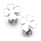 Four Leaf Clover Stainless Cufflink - Cufflinks.com - Flyclothing LLC