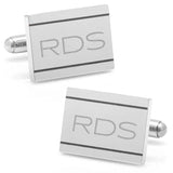 Stainless Steel Engravable Etched Frame Cufflinks - Cufflinks.com - Flyclothing LLC