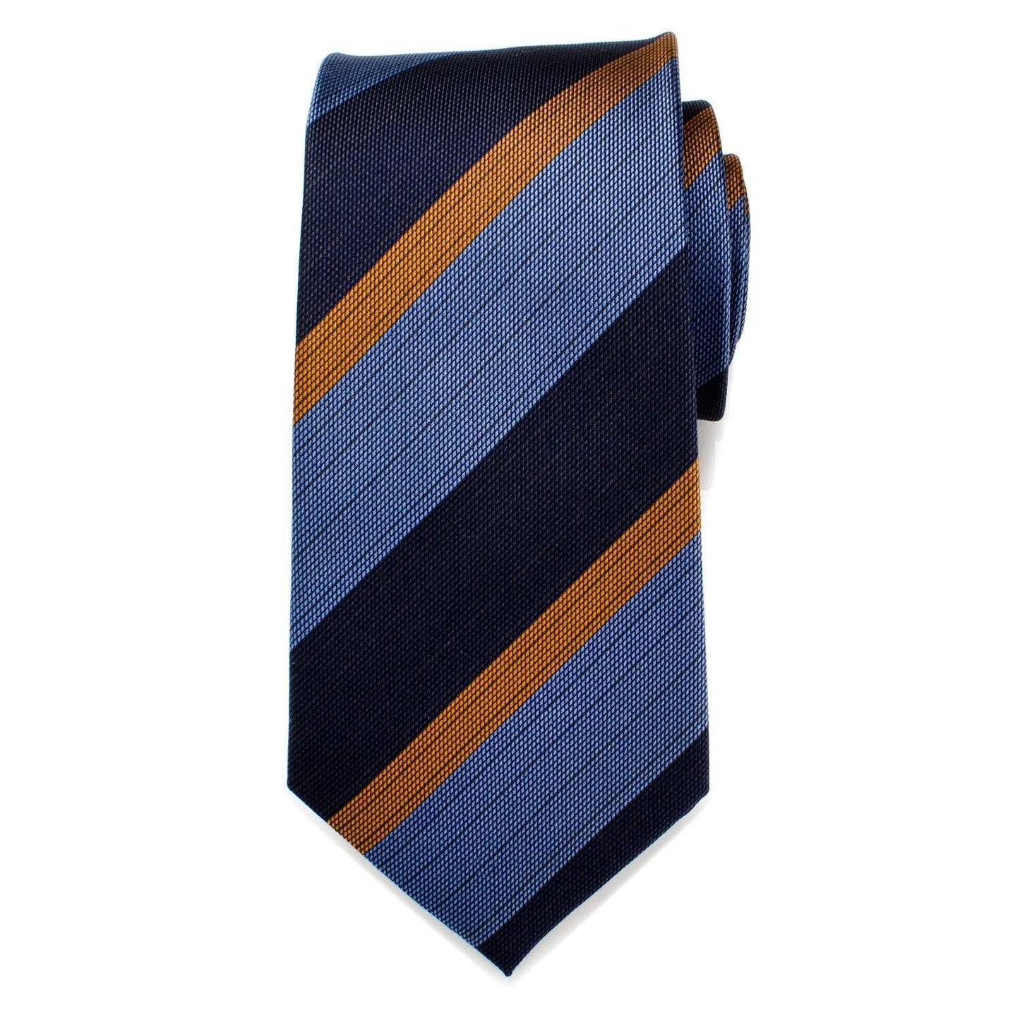 The Andrew Tie (Blue Orange Stripe Men's Tie) - Cufflinks.com - Flyclothing LLC