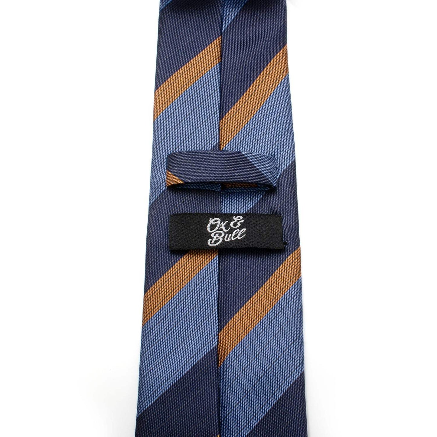 The Andrew Tie (Blue Orange Stripe Men's Tie) - Cufflinks.com - Flyclothing LLC