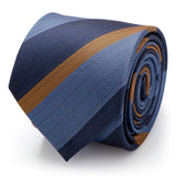 The Andrew Tie (Blue Orange Stripe Men's Tie) - Cufflinks.com - Flyclothing LLC
