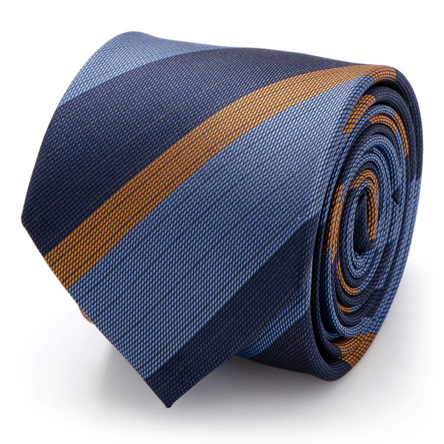 The Andrew Tie (Blue Orange Stripe Men's Tie) - Cufflinks.com - Flyclothing LLC