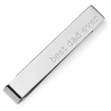 Best Dad Ever Engravable Tie Bar - Cufflinks.com - Flyclothing LLC