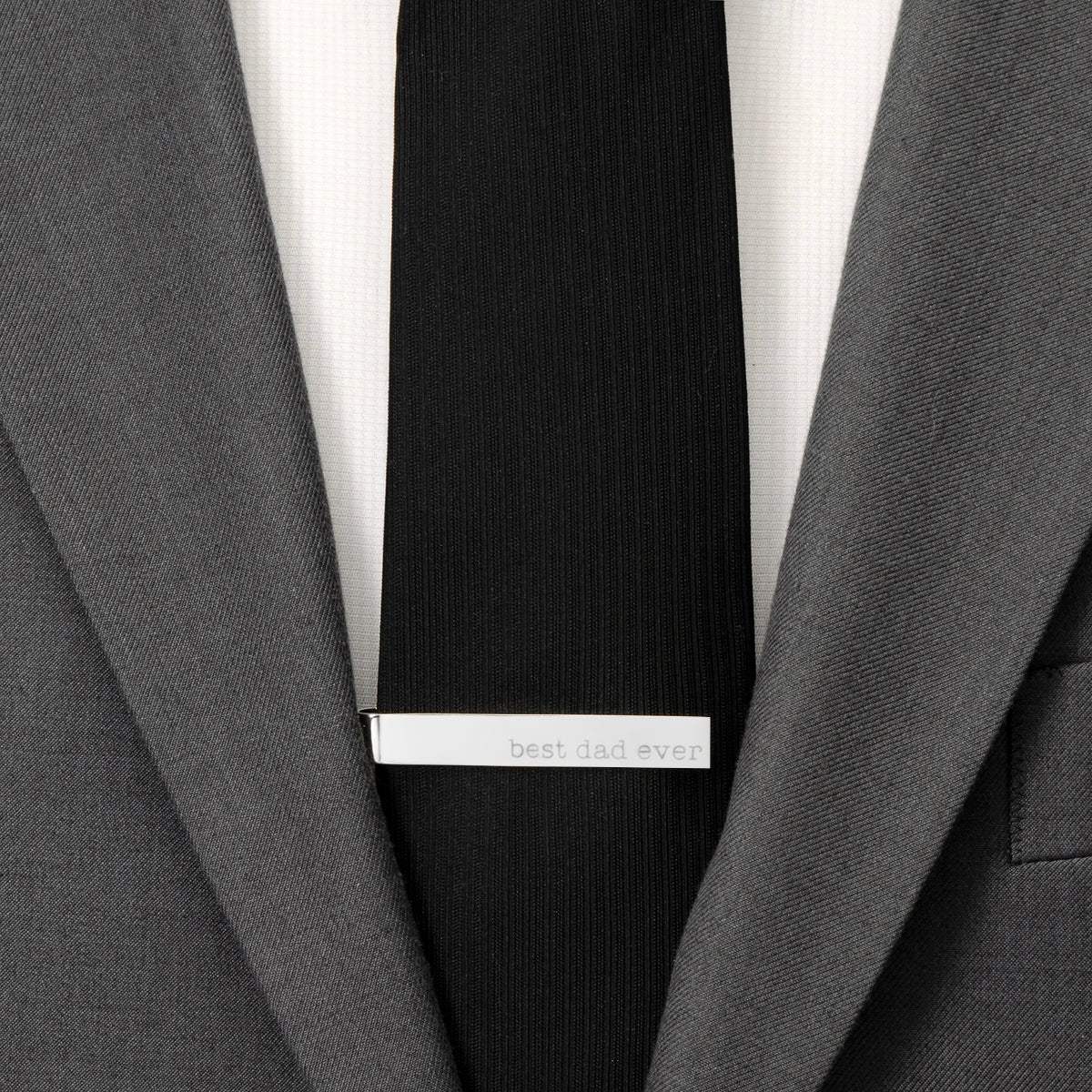 Best Dad Ever Engravable Tie Bar - Cufflinks.com - Flyclothing LLC