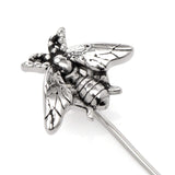 Stainless Steel Bee Stick Pin - Cufflinks.com - Flyclothing LLC
