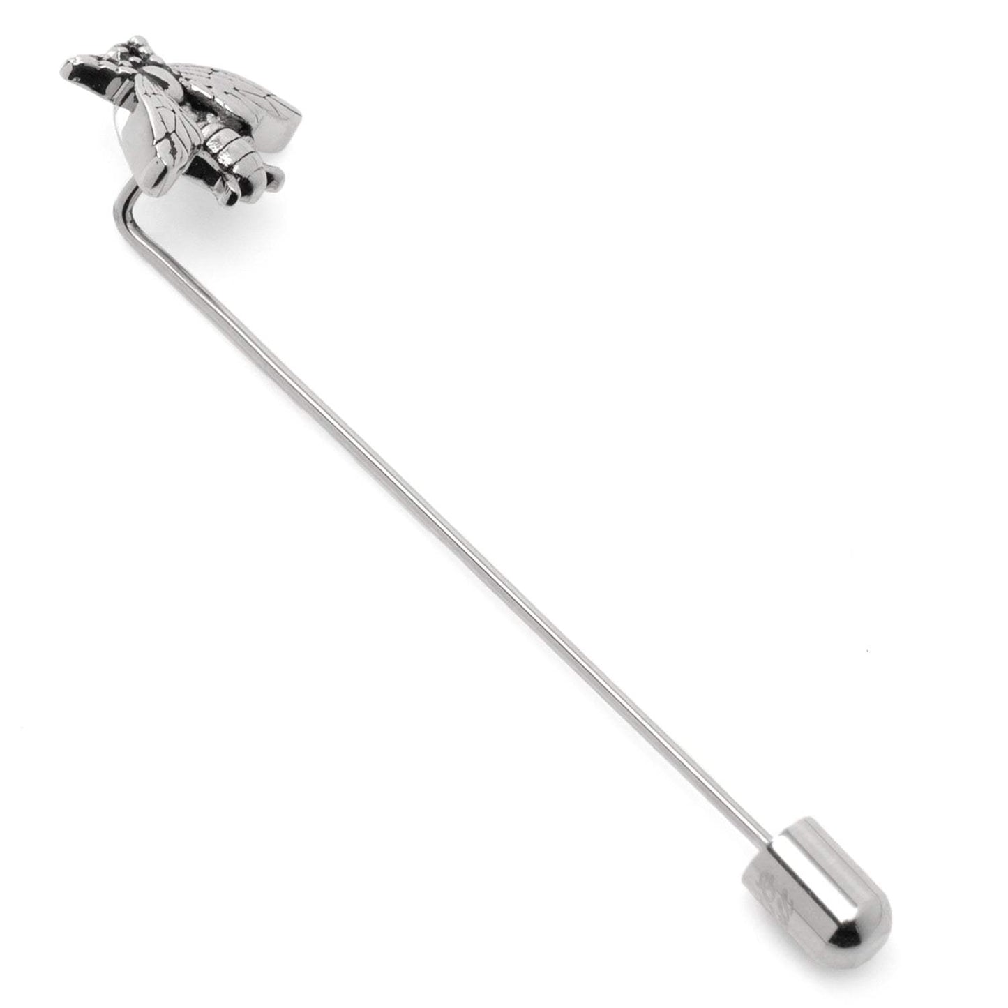 Stainless Steel Bee Stick Pin - Cufflinks.com - Flyclothing LLC
