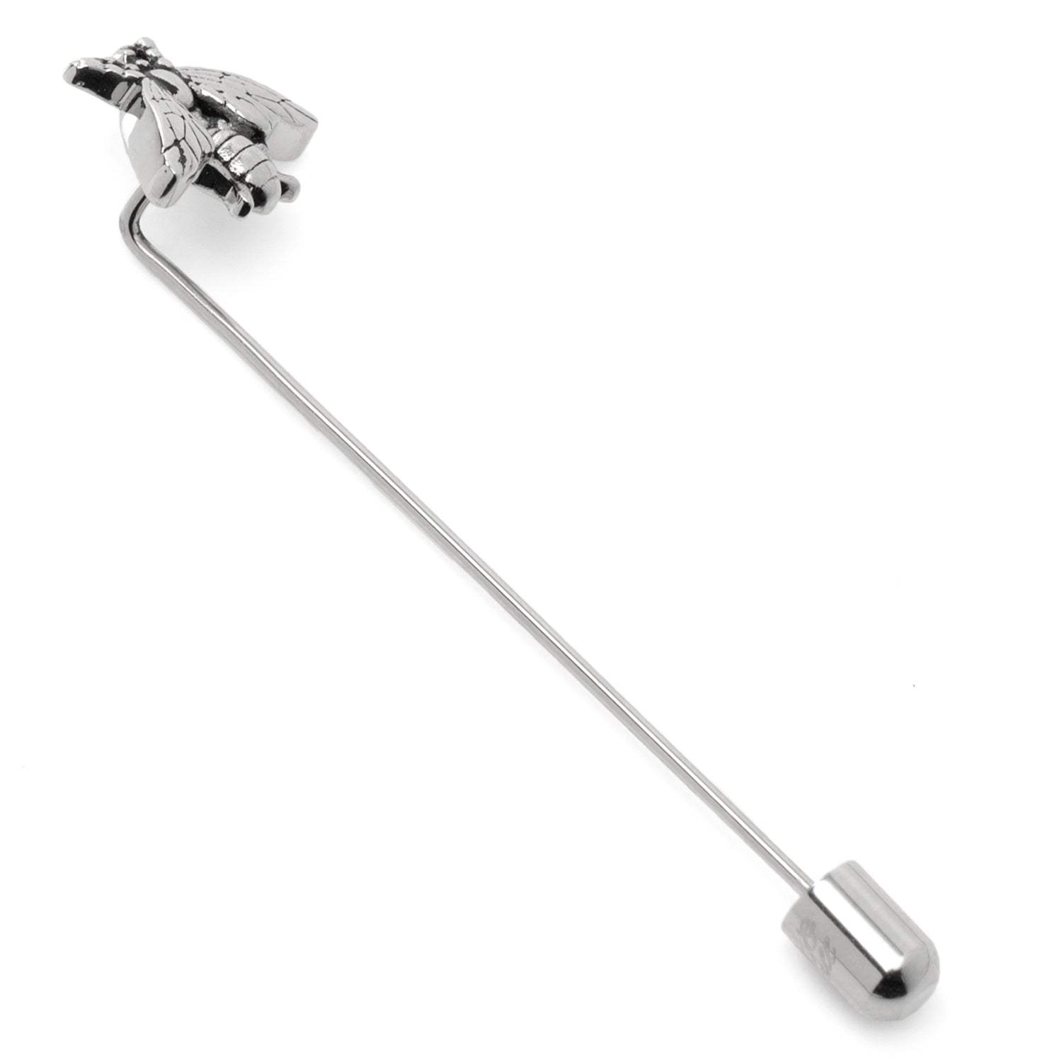 Stainless Steel Bee Stick Pin - Cufflinks.com - Flyclothing LLC