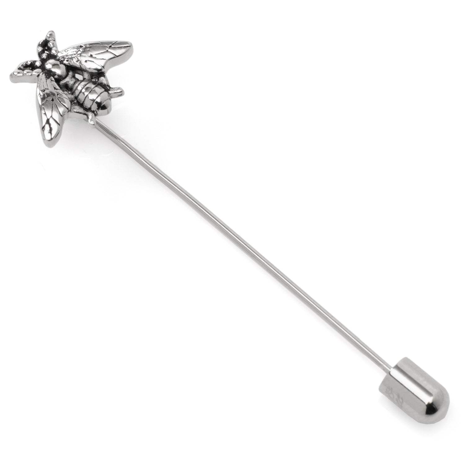 Stainless Steel Bee Stick Pin - Cufflinks.com - Flyclothing LLC