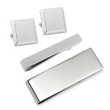 Engravable Beveled Square 3-Piece Gift Set - Cufflinks.com - Flyclothing LLC