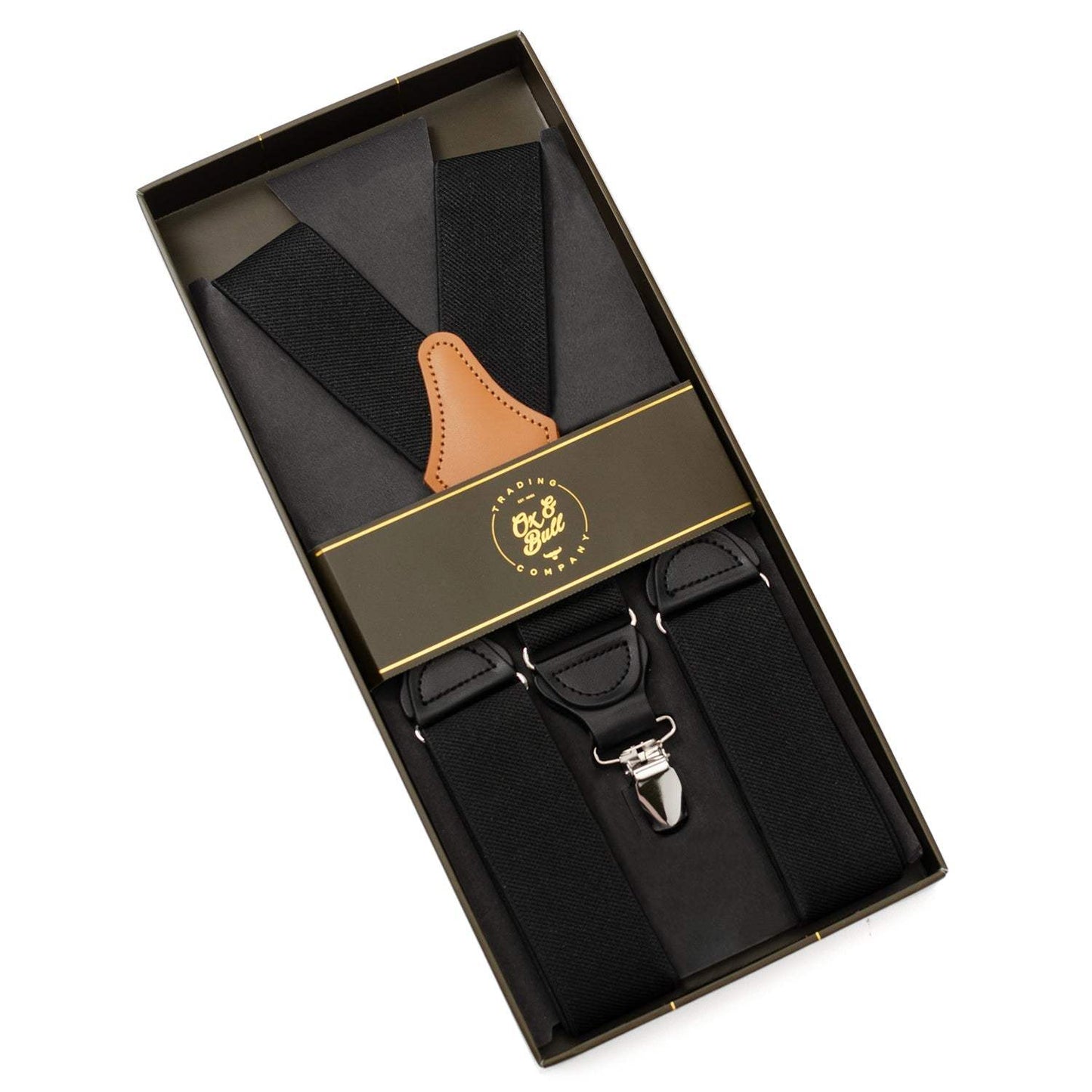 Black Convertible Suspenders - Cufflinks.com - Flyclothing LLC