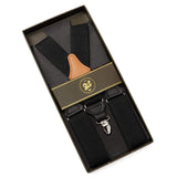 Black Convertible Suspenders - Cufflinks.com - Flyclothing LLC