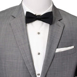Black Silk Bow Pre-Tie - Cufflinks.com - Flyclothing LLC