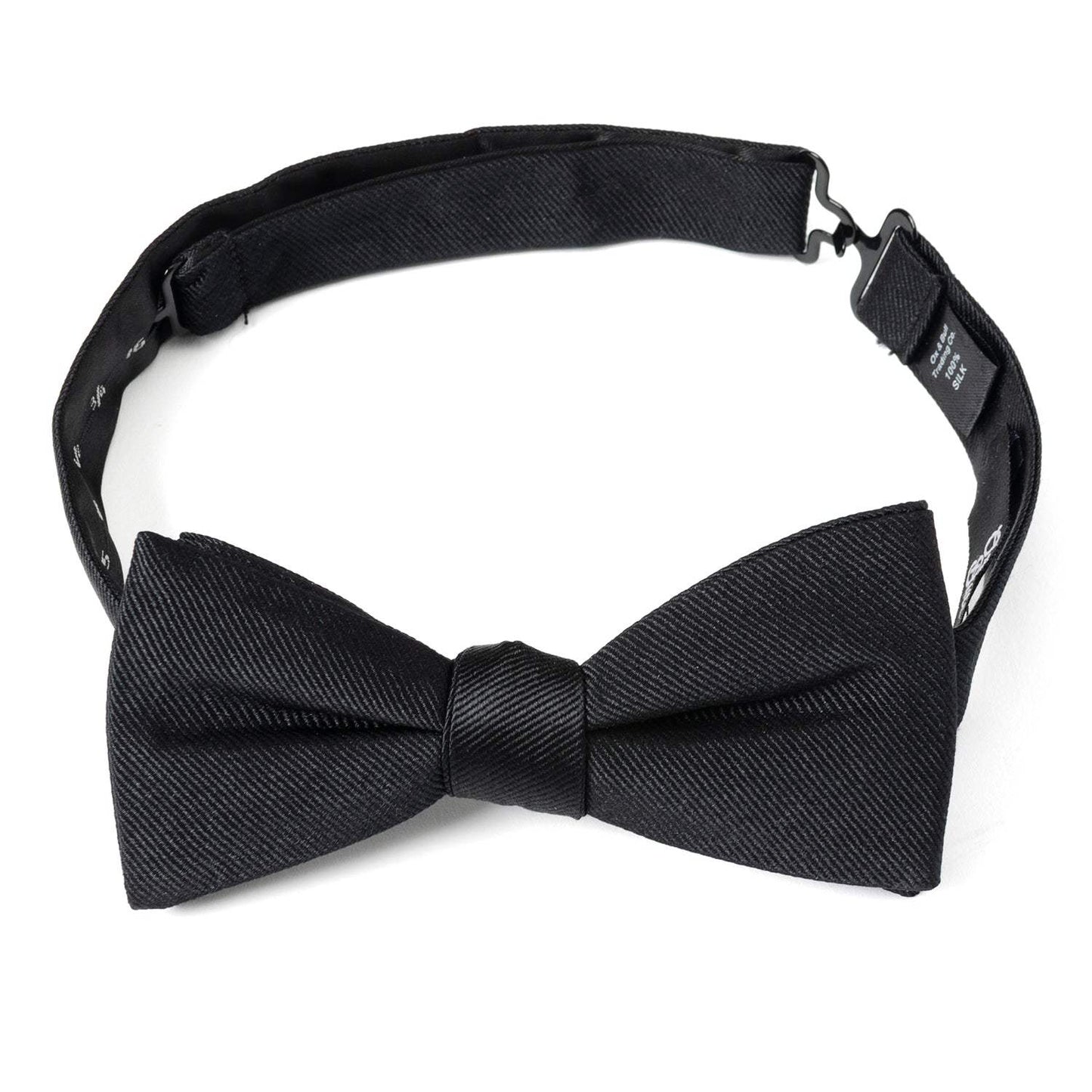 Black Silk Bow Pre-Tie - Cufflinks.com - Flyclothing LLC