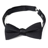 Black Silk Bow Pre-Tie - Cufflinks.com - Flyclothing LLC