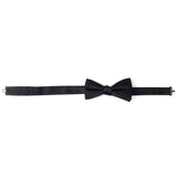 Black Silk Bow Pre-Tie - Cufflinks.com - Flyclothing LLC
