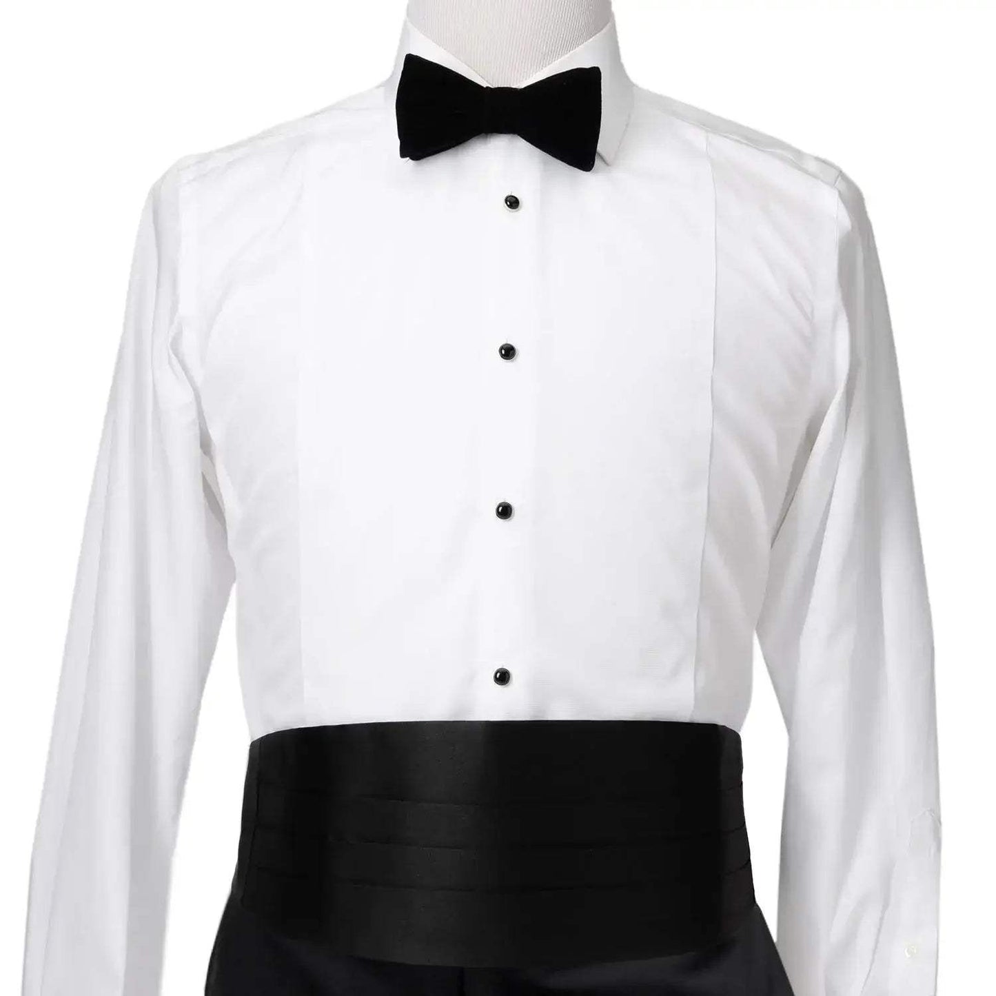 Black Silk Cummerbund and Bowtie Set - Cufflinks.com - Flyclothing LLC