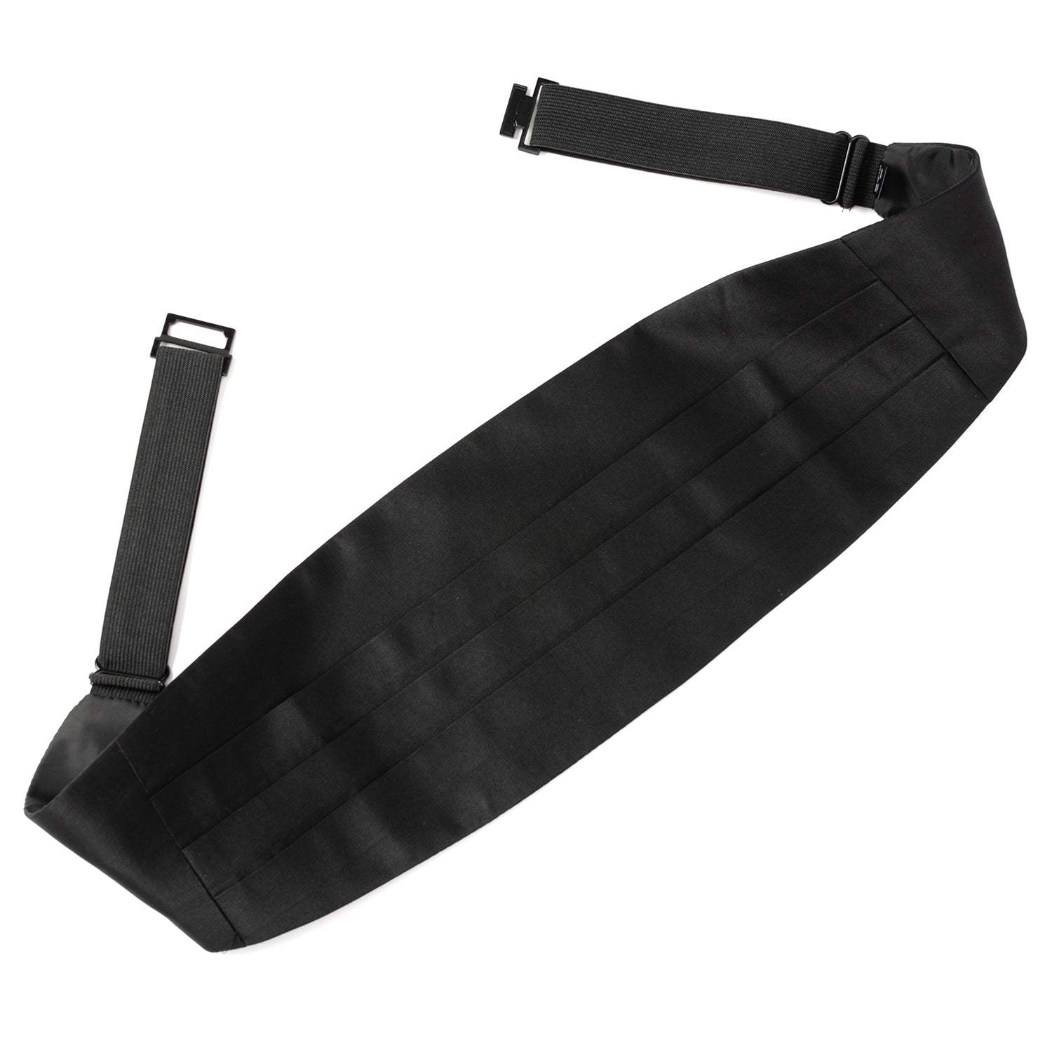 Black Silk Cummerbund and Bowtie Set - Cufflinks.com - Flyclothing LLC