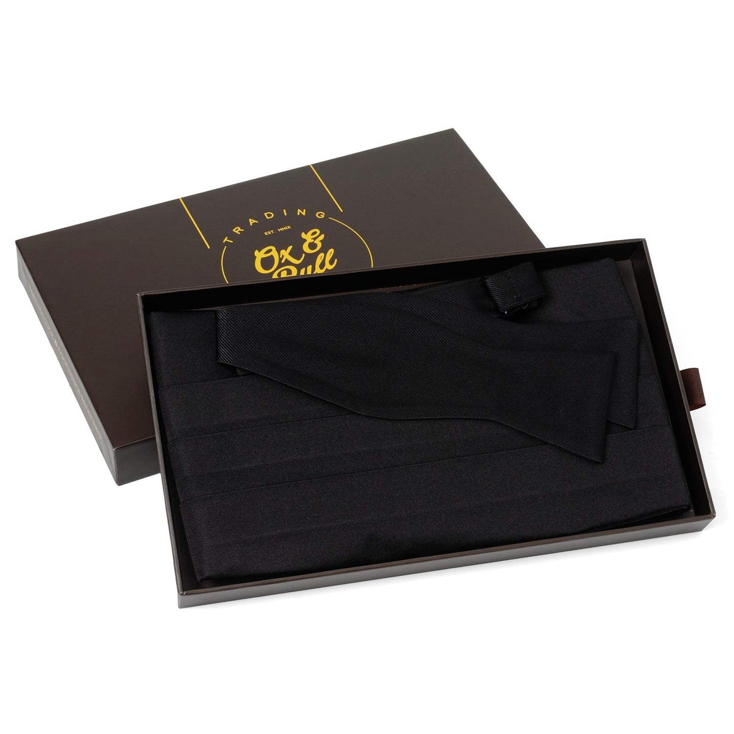 Black Silk Cummerbund and Bowtie Set - Cufflinks.com - Flyclothing LLC