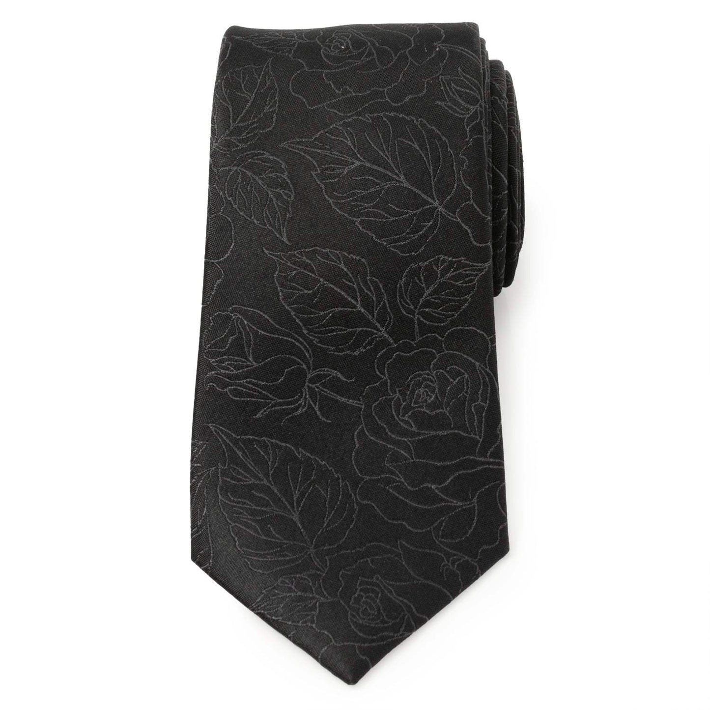 Black Floral Men's Tie - Cufflinks.com - Flyclothing LLC