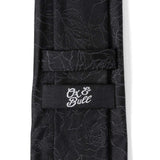 Black Floral Men's Tie - Cufflinks.com - Flyclothing LLC