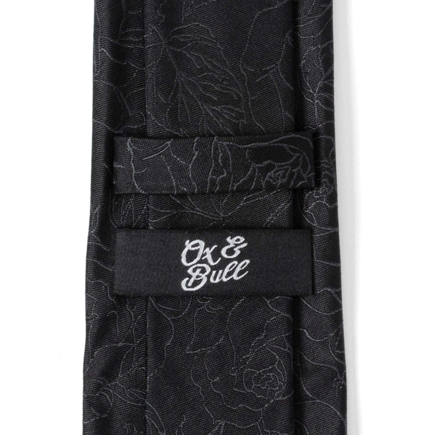 Black Floral Men's Tie - Cufflinks.com - Flyclothing LLC