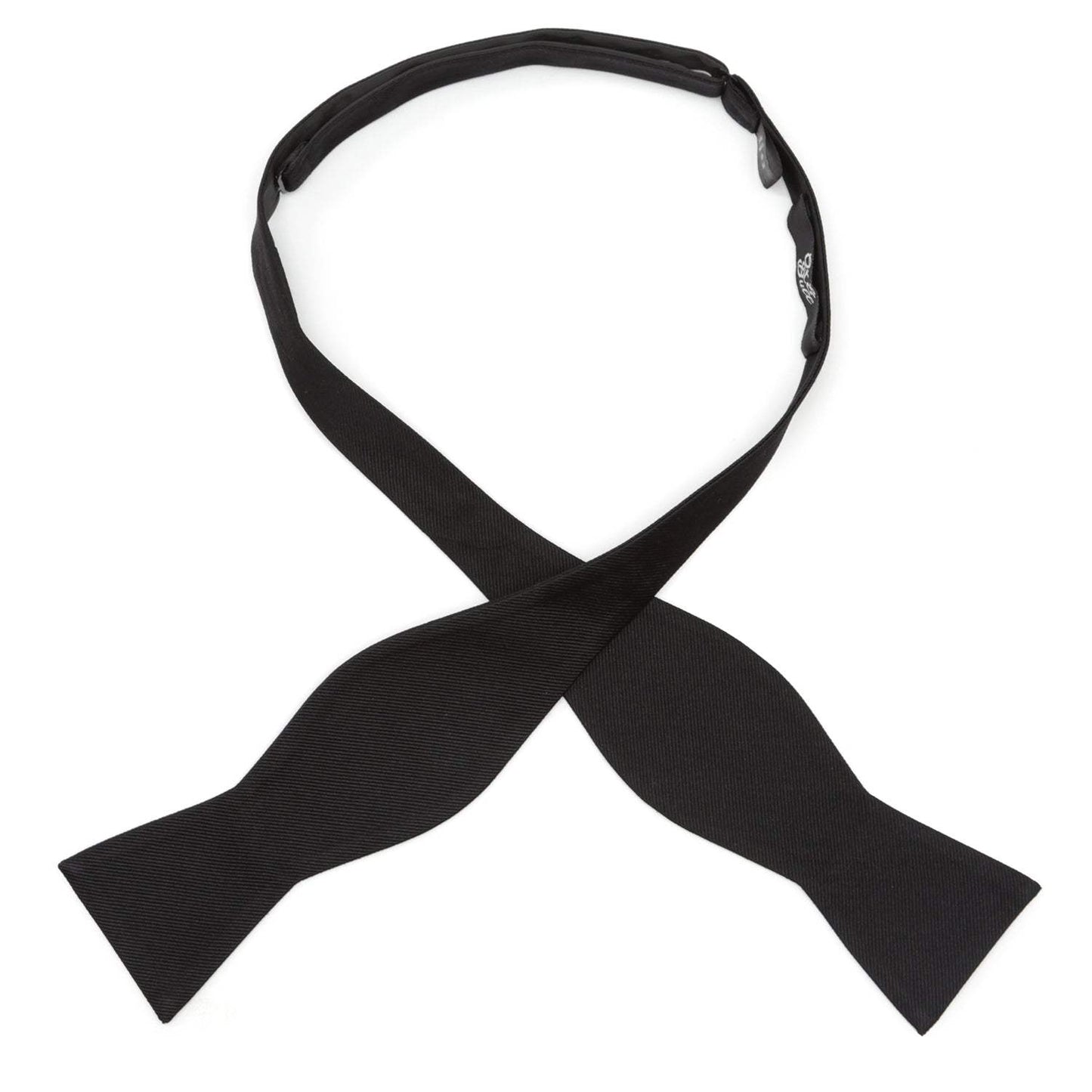 Black Self Tie Bow Tie - Cufflinks.com - Flyclothing LLC