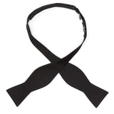 Black Self Tie Bow Tie - Cufflinks.com - Flyclothing LLC