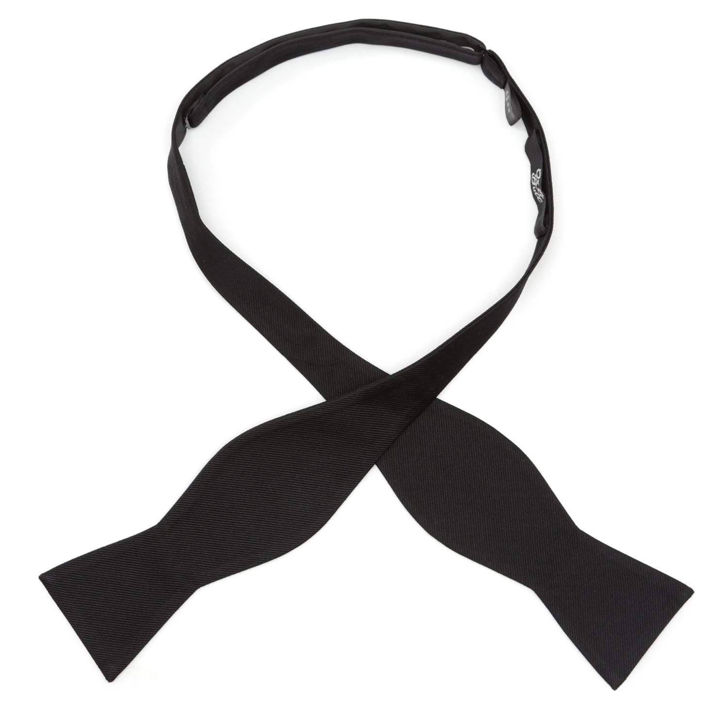 Black Self Tie Bow Tie - Cufflinks.com - Flyclothing LLC