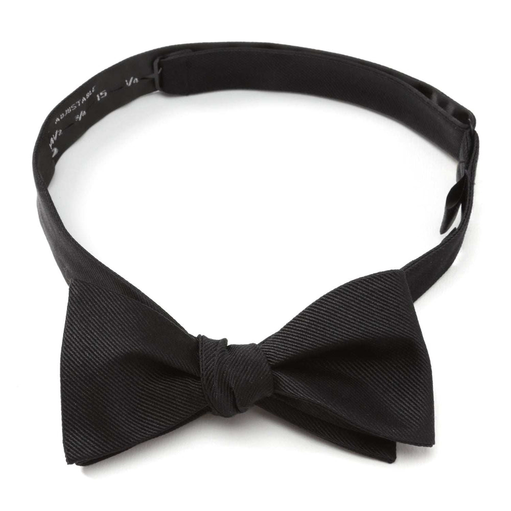 Black Self Tie Bow Tie - Cufflinks.com - Flyclothing LLC