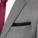 Black Silk Pocket Square - Cufflinks.com - Flyclothing LLC