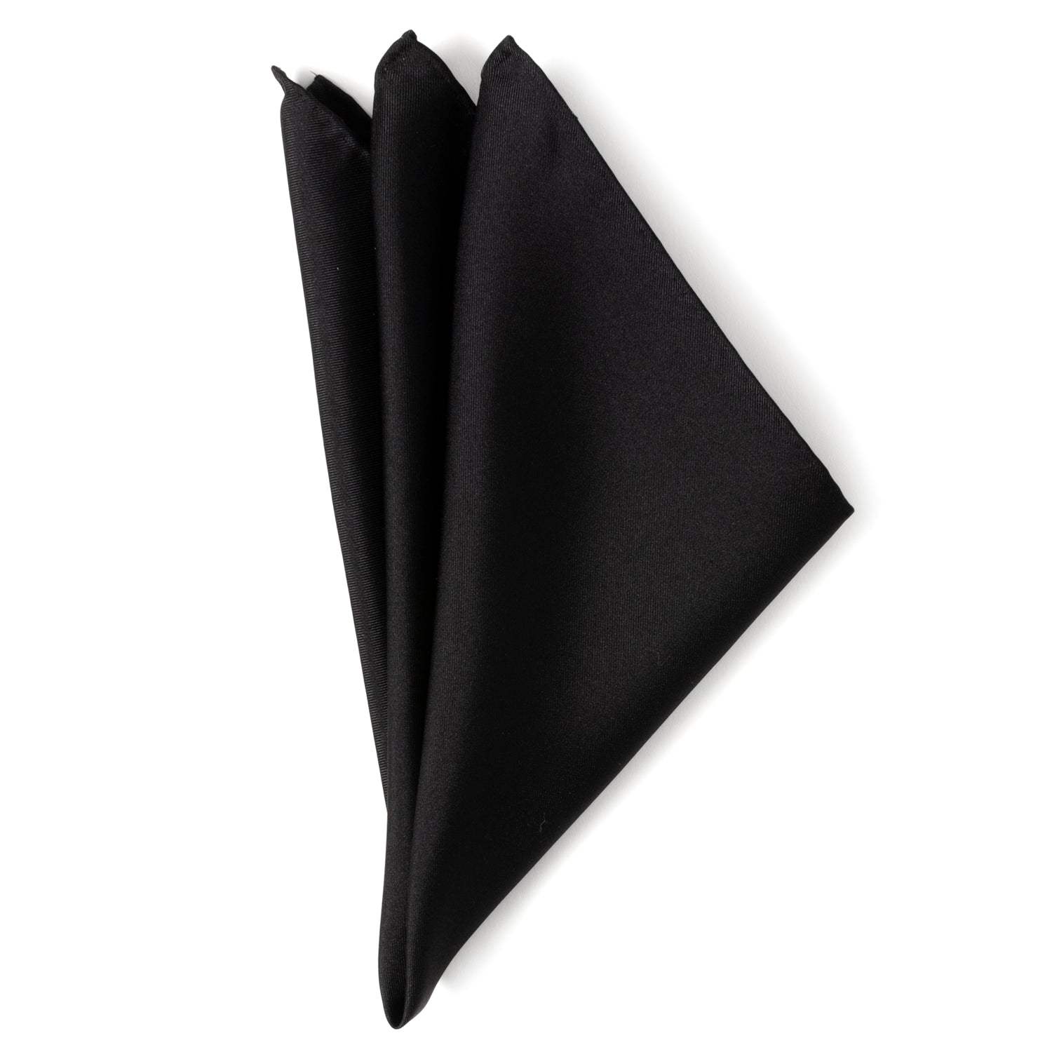Black Silk Pocket Square - Cufflinks.com - Flyclothing LLC