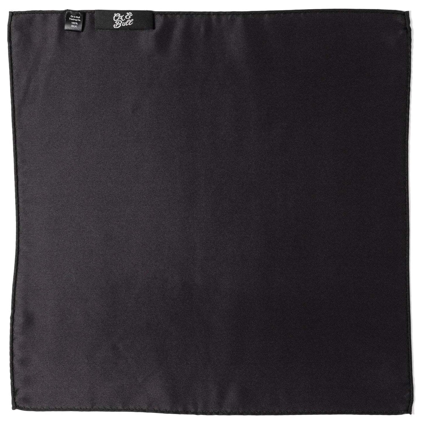 Black Silk Pocket Square - Cufflinks.com - Flyclothing LLC