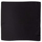 Black Silk Pocket Square - Cufflinks.com - Flyclothing LLC