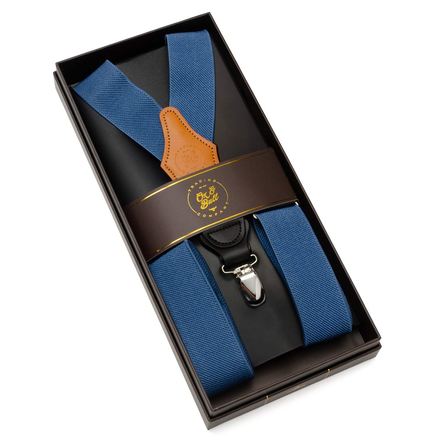 Blue Convertible Suspenders - Cufflinks.com - Flyclothing LLC