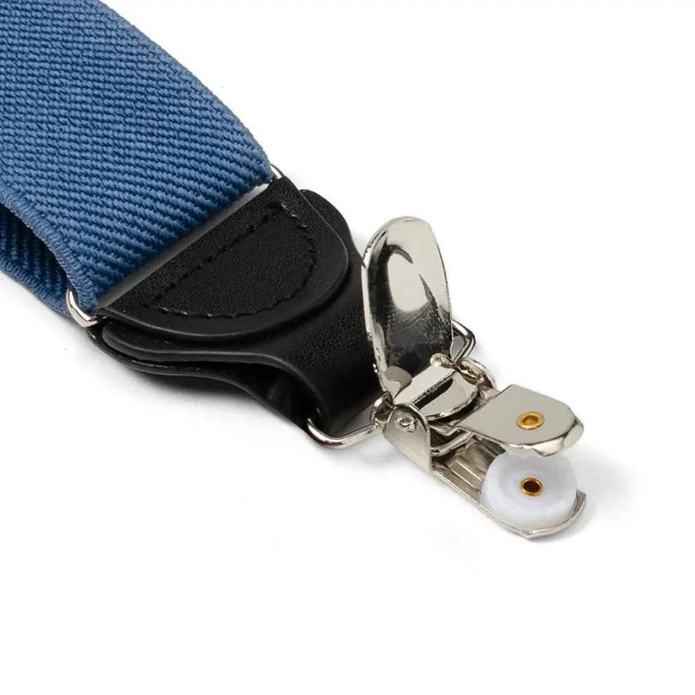 Blue Convertible Suspenders - Cufflinks.com - Flyclothing LLC