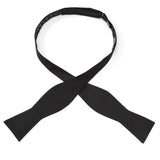 Black Formal Pinstripe Silk Bow Tie - Cufflinks.com - Flyclothing LLC