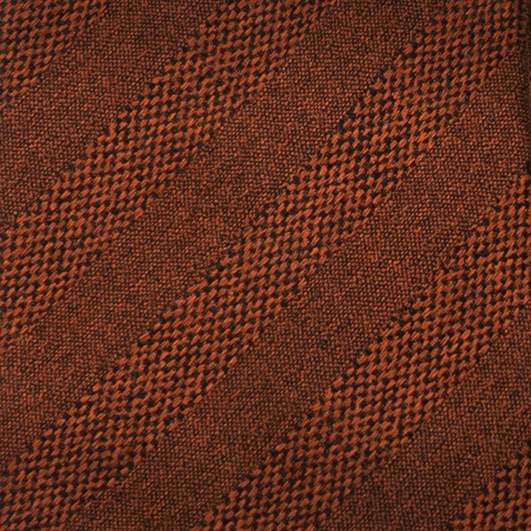 Burnt Sienna Tweed Striped Linen Men's Tie - Cufflinks.com - Flyclothing LLC