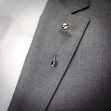 Stainless Steel Circle Ball Stick Pin - Cufflinks.com - Flyclothing LLC
