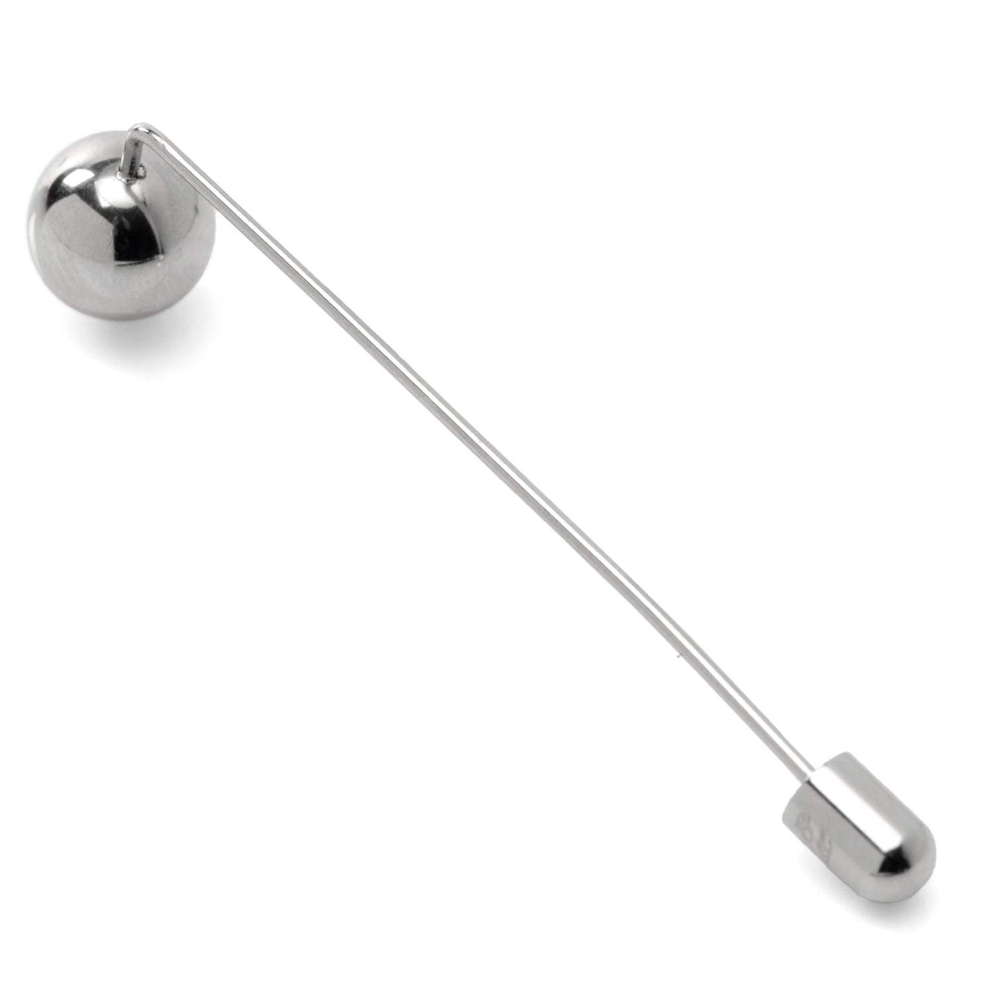 Stainless Steel Circle Ball Stick Pin - Cufflinks.com - Flyclothing LLC
