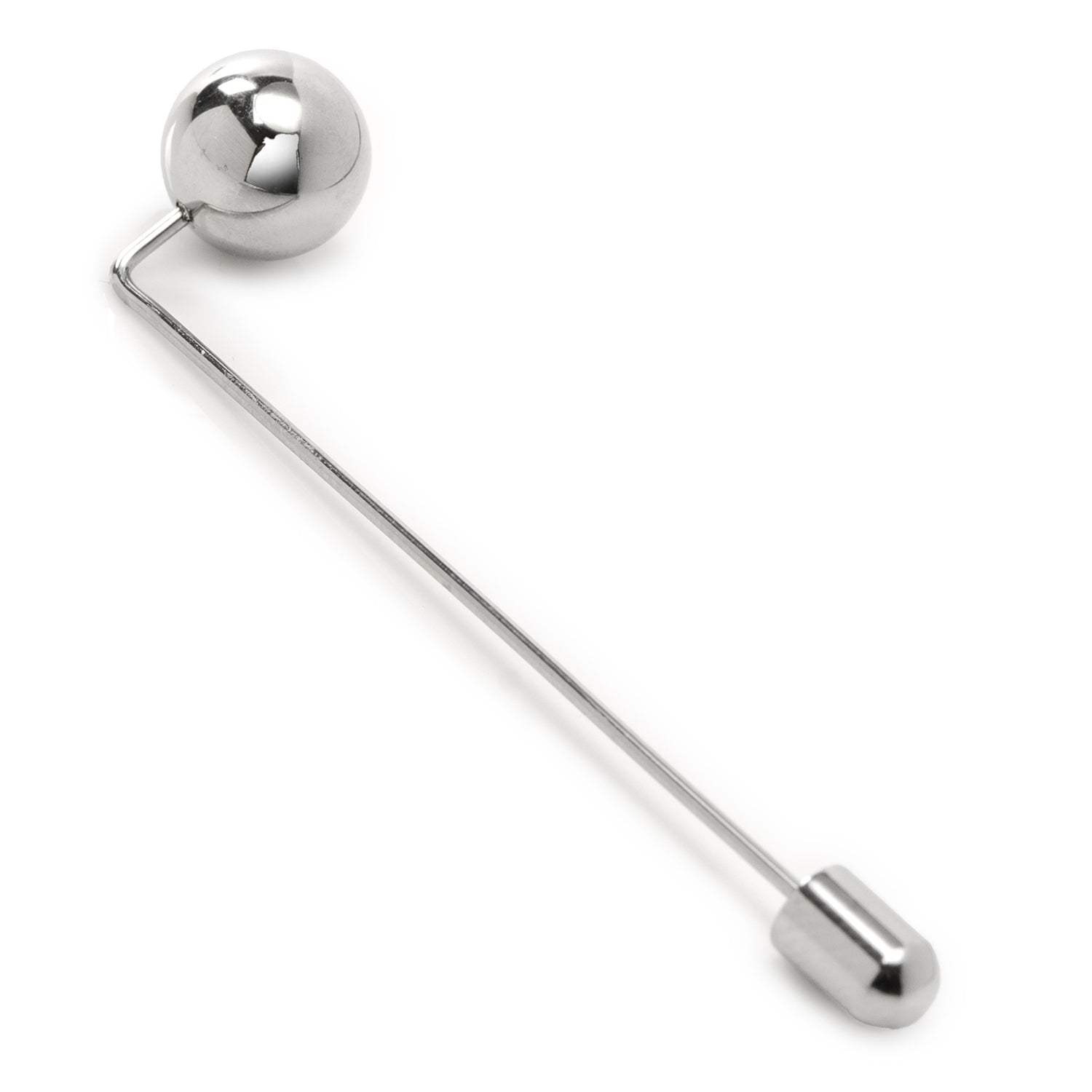 Stainless Steel Circle Ball Stick Pin - Cufflinks.com - Flyclothing LLC