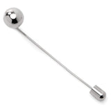 Stainless Steel Circle Ball Stick Pin - Cufflinks.com - Flyclothing LLC