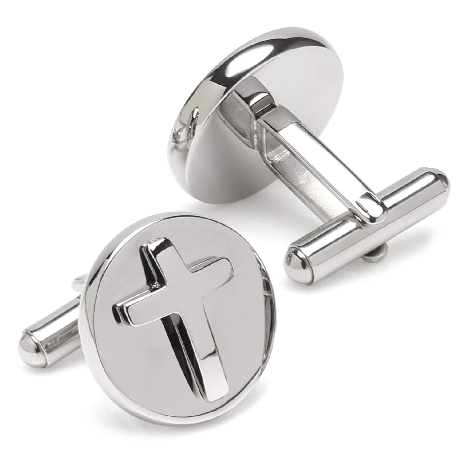 Cross Stainless Steel Cufflinks and Tie Clip Gift Set - Cufflinks.com - Flyclothing LLC