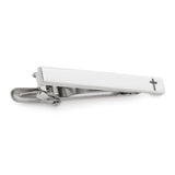 Cross Stainless Steel Cufflinks and Tie Clip Gift Set