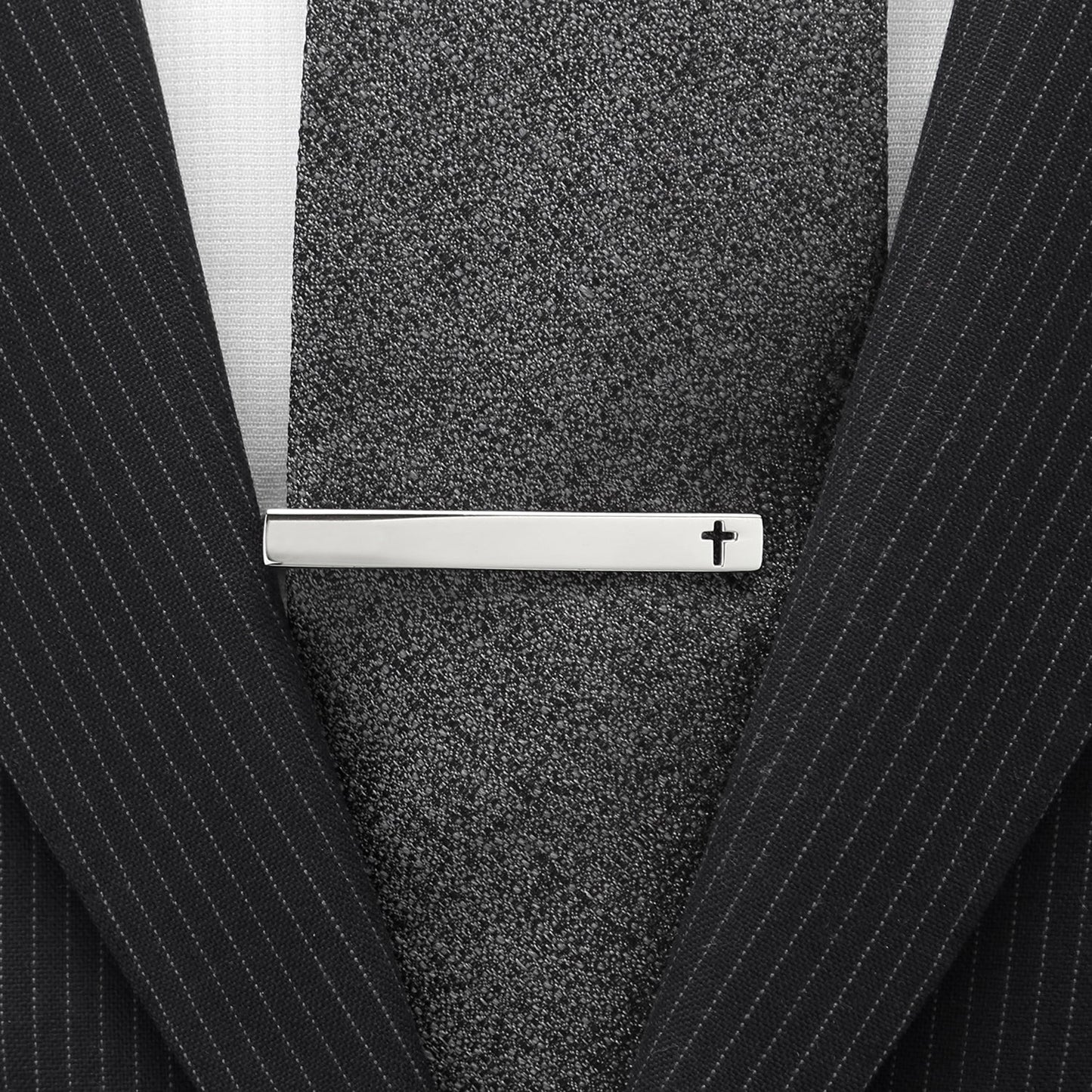 Cross Stainless Steel Cufflinks and Tie Clip Gift Set - Cufflinks.com - Flyclothing LLC