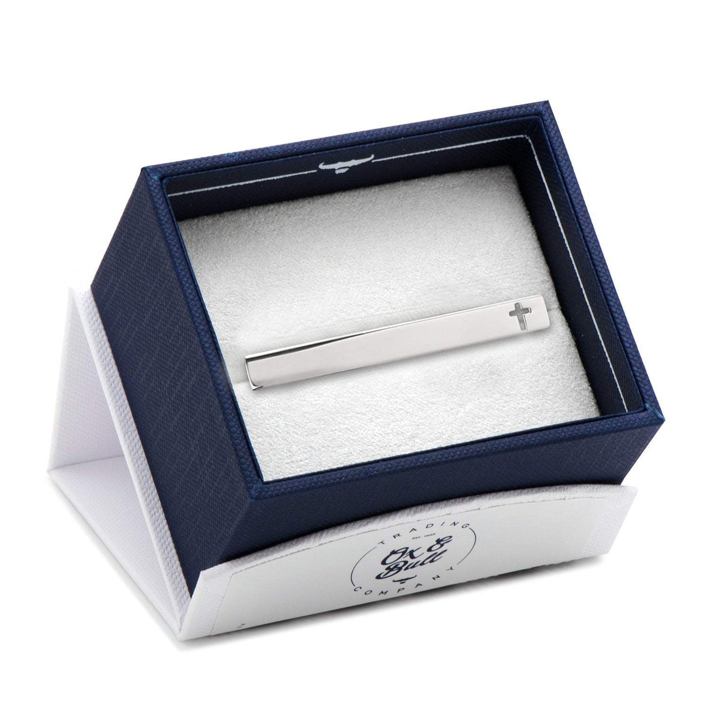 Cross Cutout Stainless Steel Tie Clip - Cufflinks.com - Flyclothing LLC
