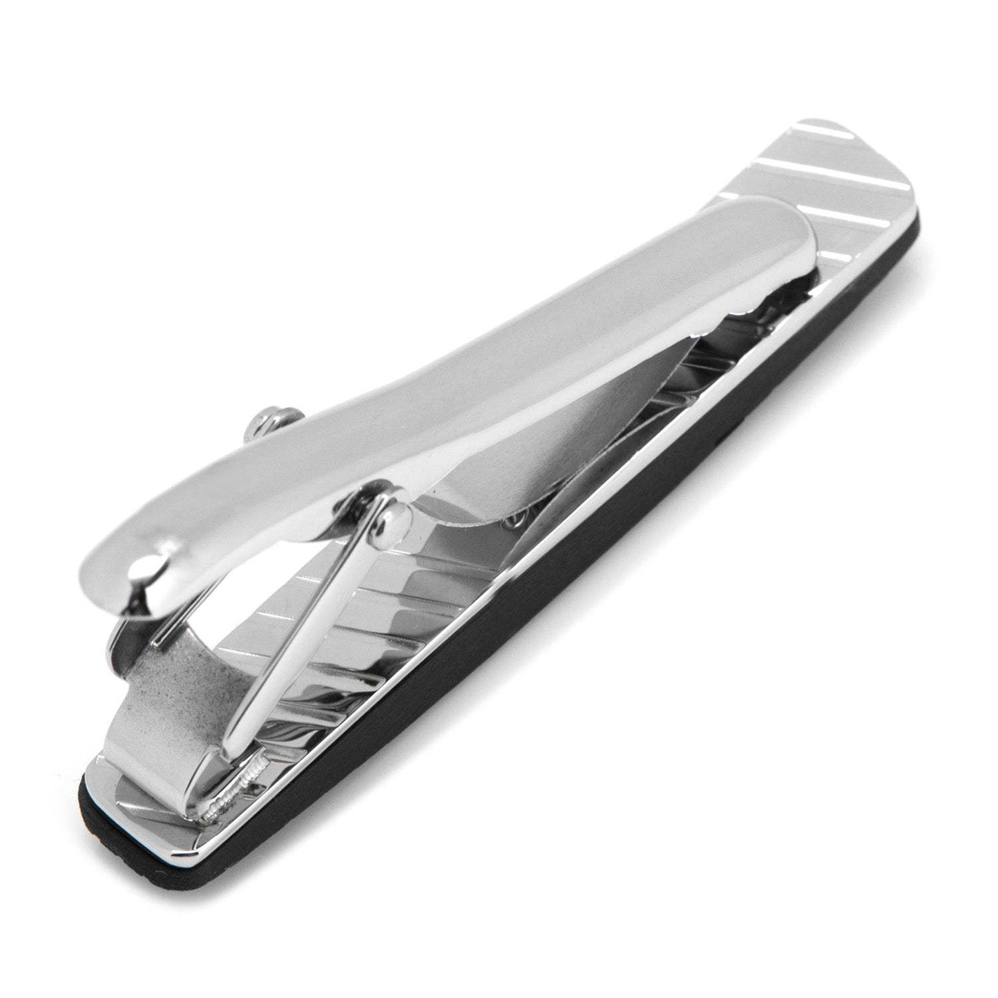 Stainless Steel Carbon Fiber Tire Tread Tie Clip - Cufflinks.com - Flyclothing LLC