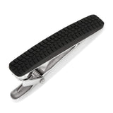 Stainless Steel Carbon Fiber Tire Tread Tie Clip - Cufflinks.com - Flyclothing LLC